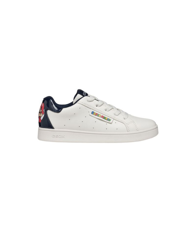 Chaussures Enfant Geox Eclyper Blanc/Bleu marine