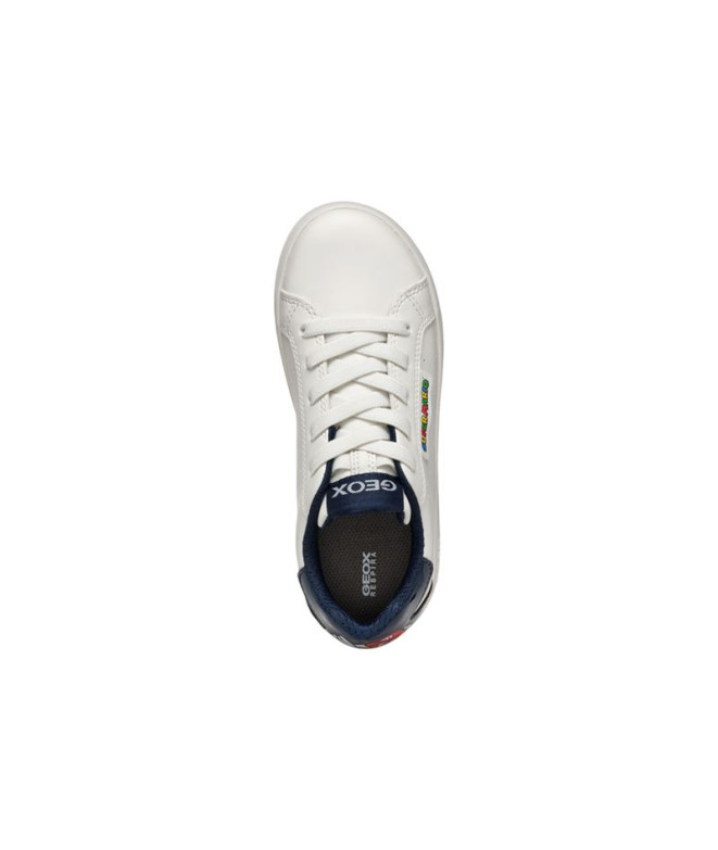 Zapatillas Geox Eclyper Infantil Blanco/Azul...