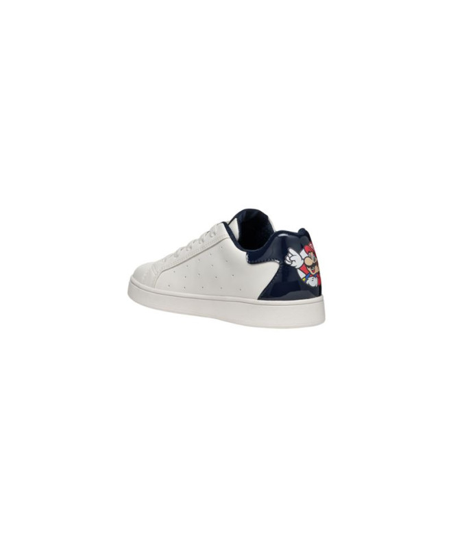 Chaussures Enfant Geox Eclyper Blanc/Bleu marine