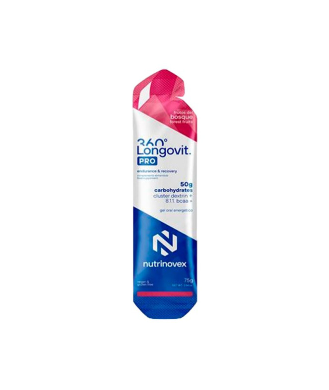 Gel Nutrinovex Longovit 360 75g Frutos do bosque