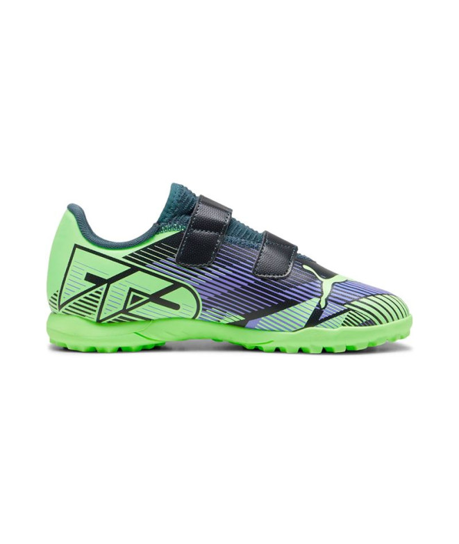 Zapatillas de Fútbol Puma Future 7 Play Tt V Infantil Verde/Morado