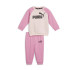 Fato de treino Puma Minicats Ess Raglan Jogger Fl Infantil Rosa