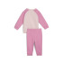 Fato de treino Puma Minicats Ess Raglan Jogger Fl Infantil Rosa