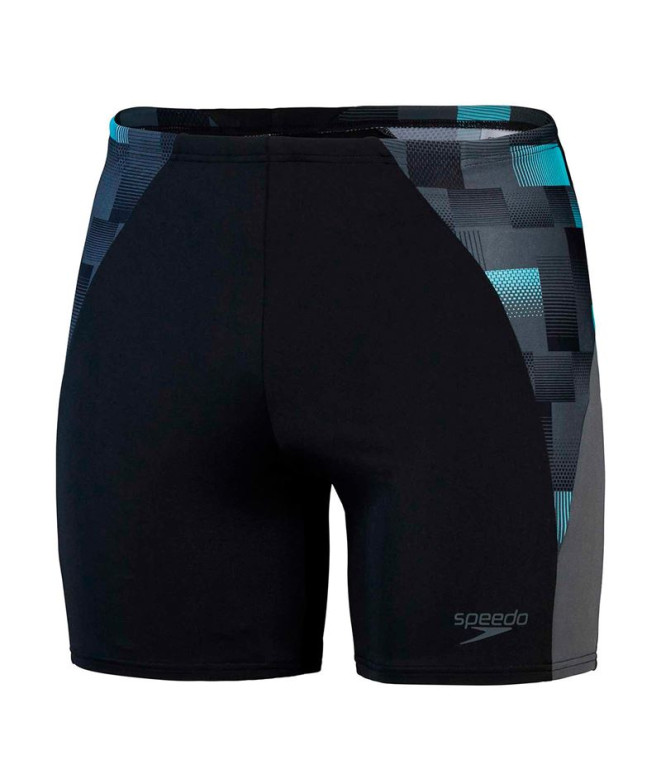 Jammer de Natación Speedo Hombre Eco End+ Max Splice Mid Jammer Negro/Charcoal