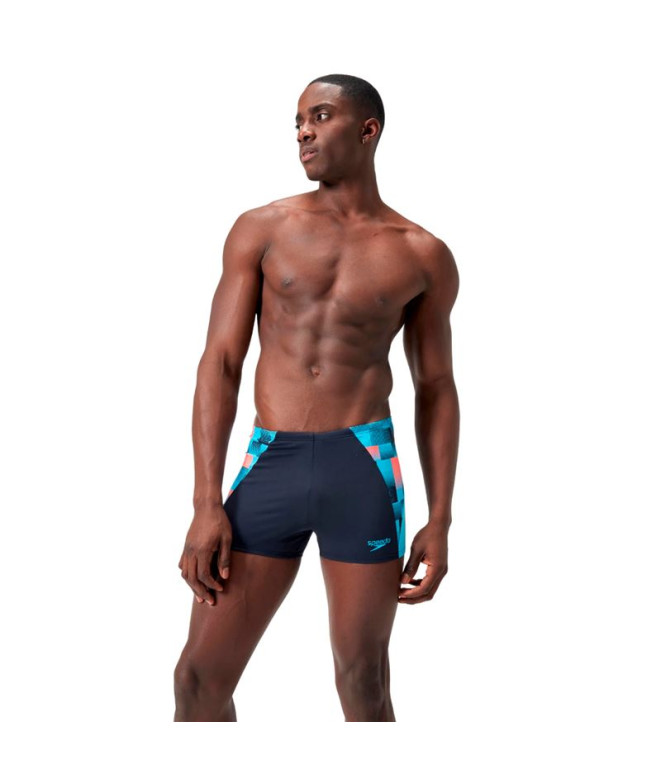 Bañador de Natación Speedo Hombre Eco End+ Max Splice Aquashort Azul Marino