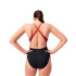Fato de banho Natação Speedo Mulher de Gola alta Splice Cross Back Preto/Púrpura