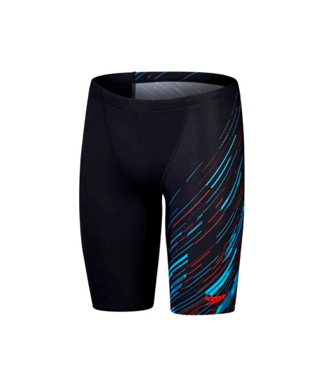 Jammer de Natación Speedo Hombre Hyperboom V-Cut Jammer Negro/ Azul/ Rojo