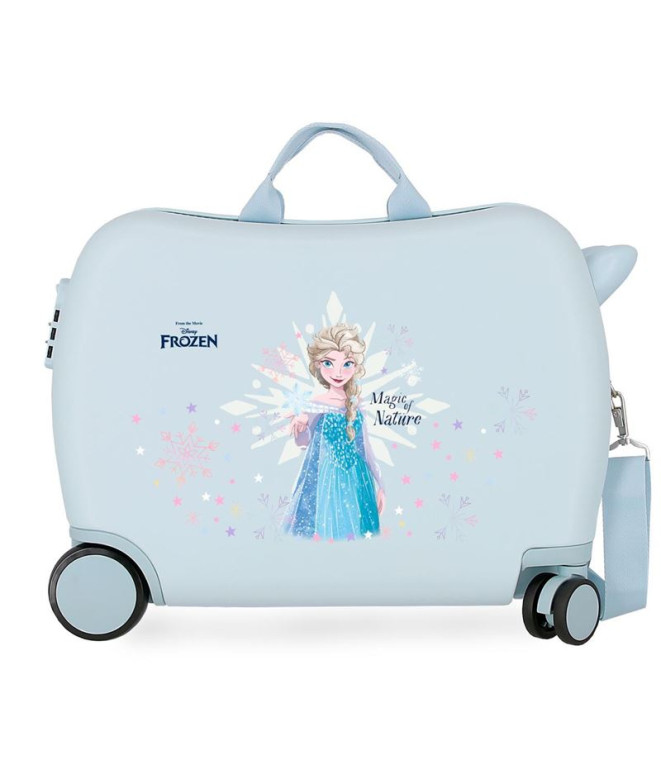 Mala Infantil Disney Abs Mala de viagem com rodas 4W.(2 Multi) Frozen Magic Ice Azul