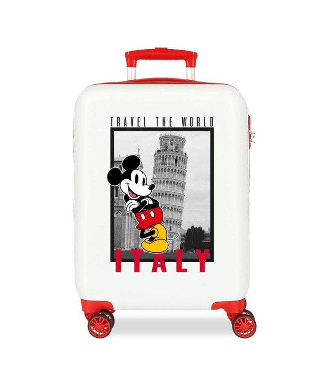 Trolley Disney Abs Mala 55Cm.4W Mickey Itália Branco