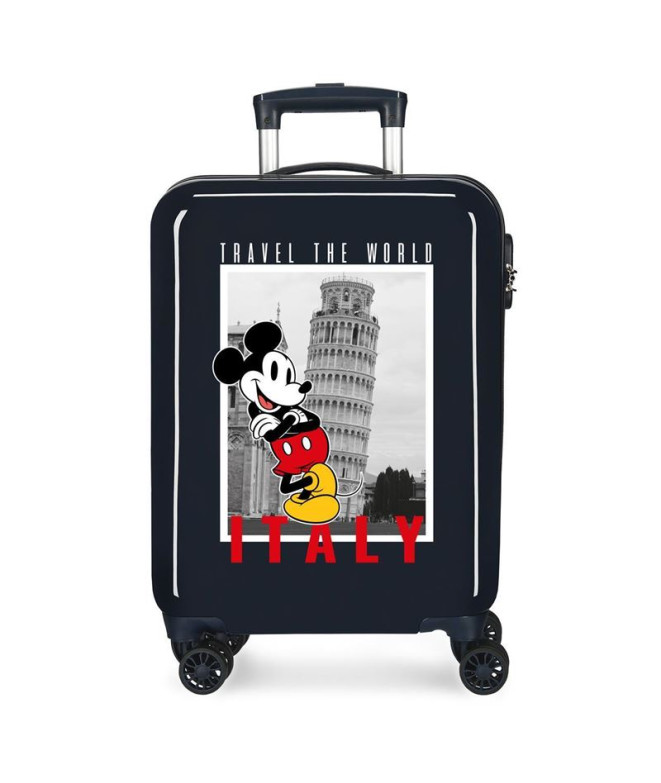 Trolley Disney Abs Mala 55Cm.4W Mickey Itália Azul Marinho