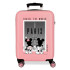 Mala Disney Abs 55Cm 4W Minnie e Mickey Paris Nude Rosa