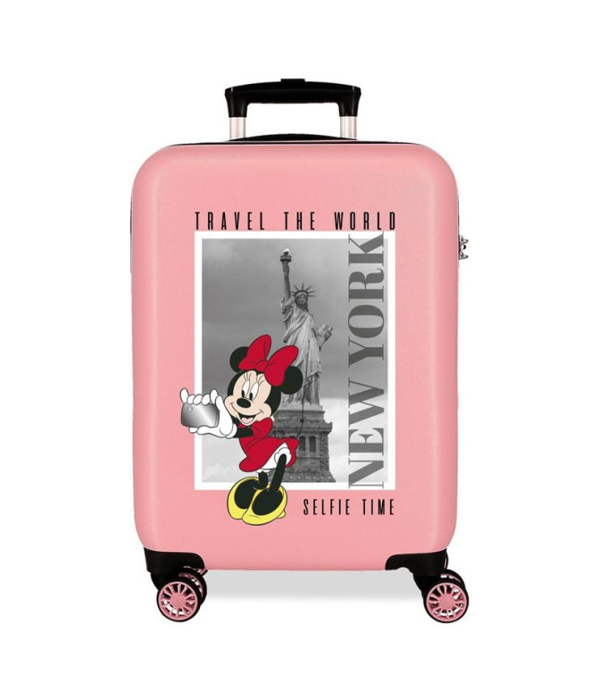 Trolley Disney Abs Mala 55Cm.4W Minnie Nude Pink