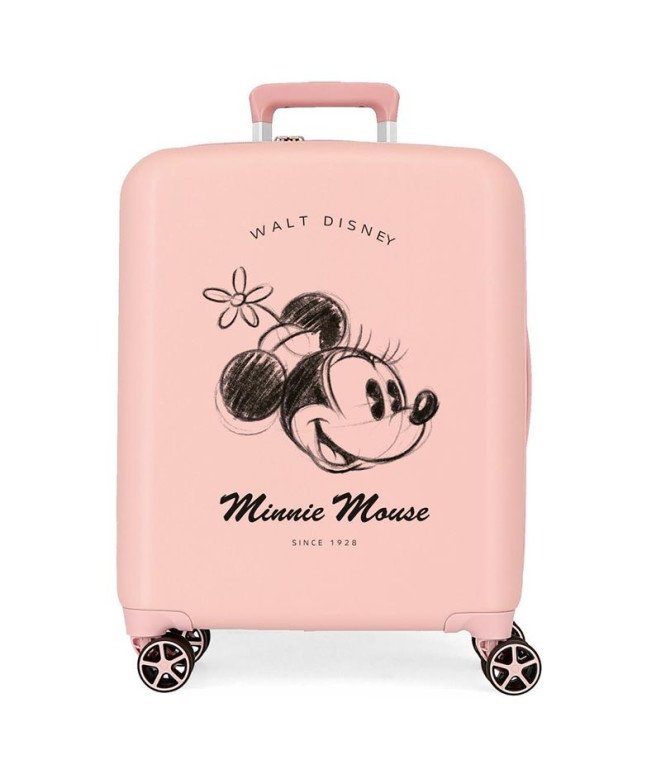 Trolley Disney Abs Mala 55Cm.4W. Minnie You Are Magic Nude Pink