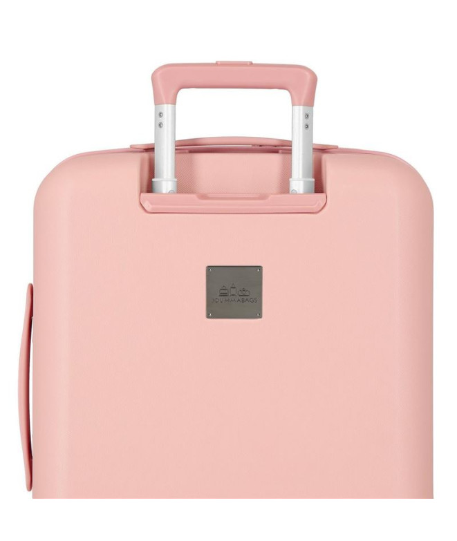 Valise Disney Abs 55Cm 4W Minnie Heart Nude Rose