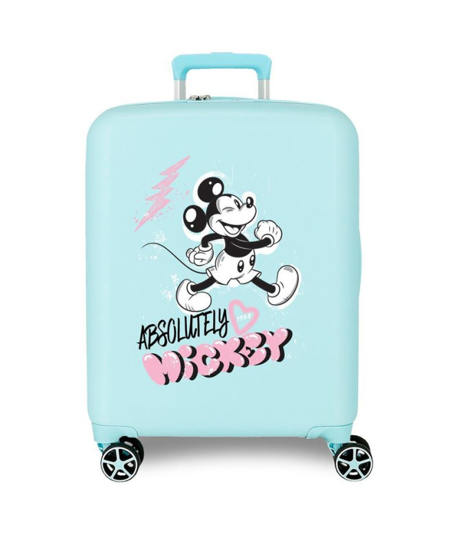 Trolley Disney Abs Mala 55Cm.4W. Mickey Friendly Azul Turquesa