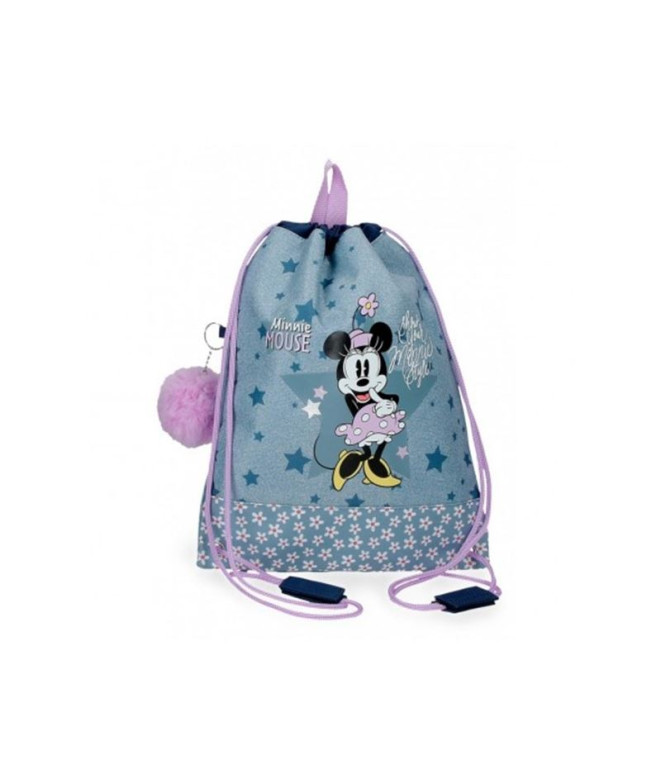Bolsa De Merienda Disney Minnie Style Azul