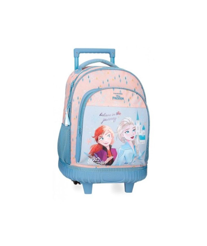 Sac à dos 2R. Sac à dos à roulettes Disney 2W.Frozen Believe In The Journey Bleu