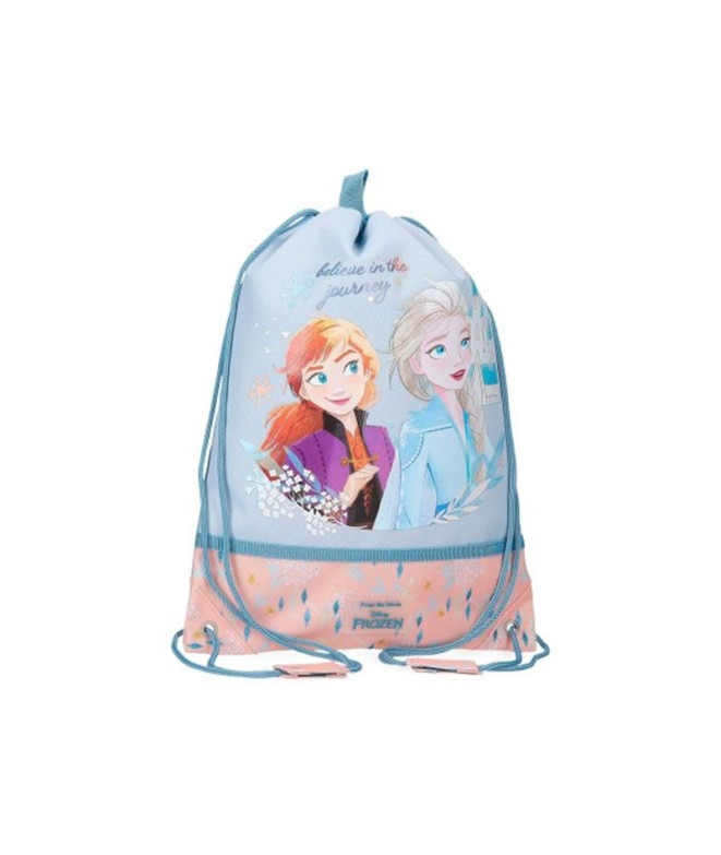Bolsa saco Disney Frozen Believe In The Journey Azul