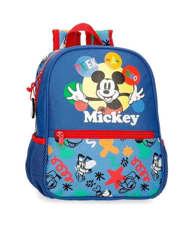 Mochila Disney Adapt. Mochila. 28C Mickey Peek A Boo Azul