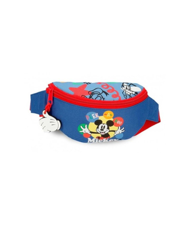 Riñonera Disney Mickey Peek A Boo Azul