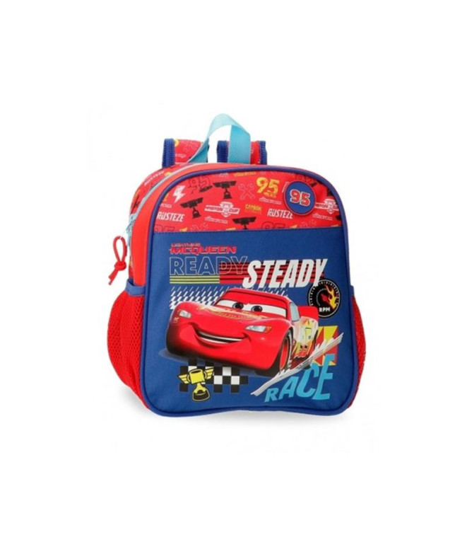 Mochila Disney Adapt. Mochila 25 Cm. Carros Lets Race Vermelho