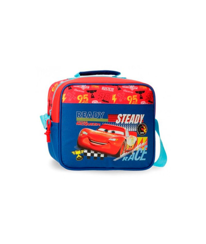 Estuche Disney Adapt W/Strap Cars Lets Race Rojo