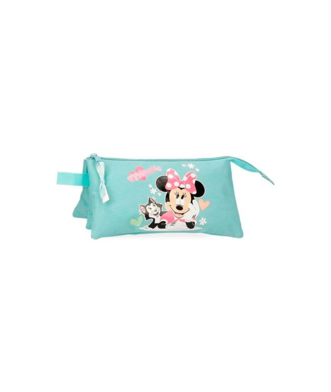 Mochila Estojo de toucador Disney 3C. Minnie e Figaro Azul