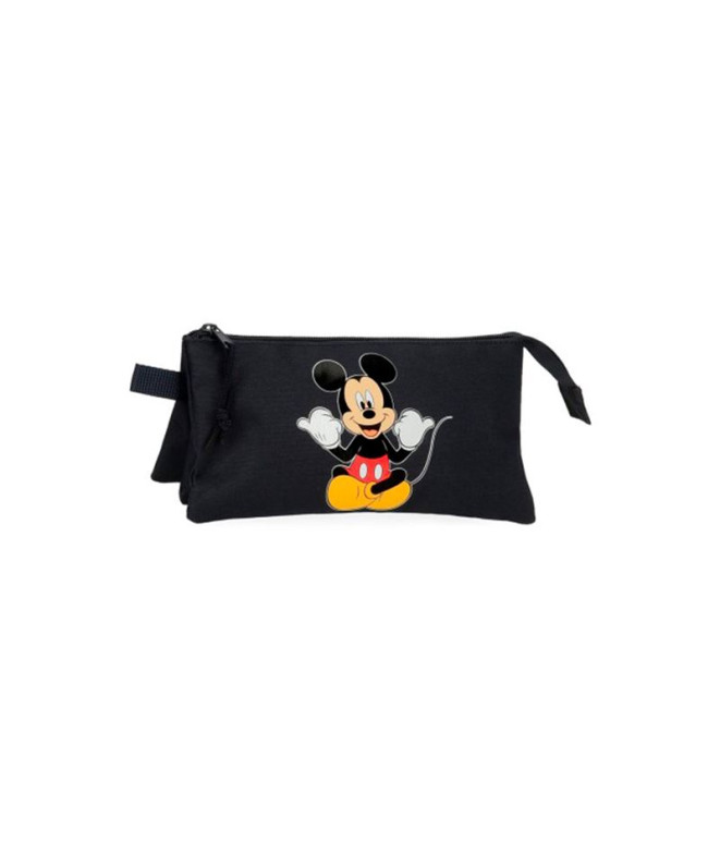 Mochila Estojo de toucador Disney 3C.Mickey Cheeful Preto