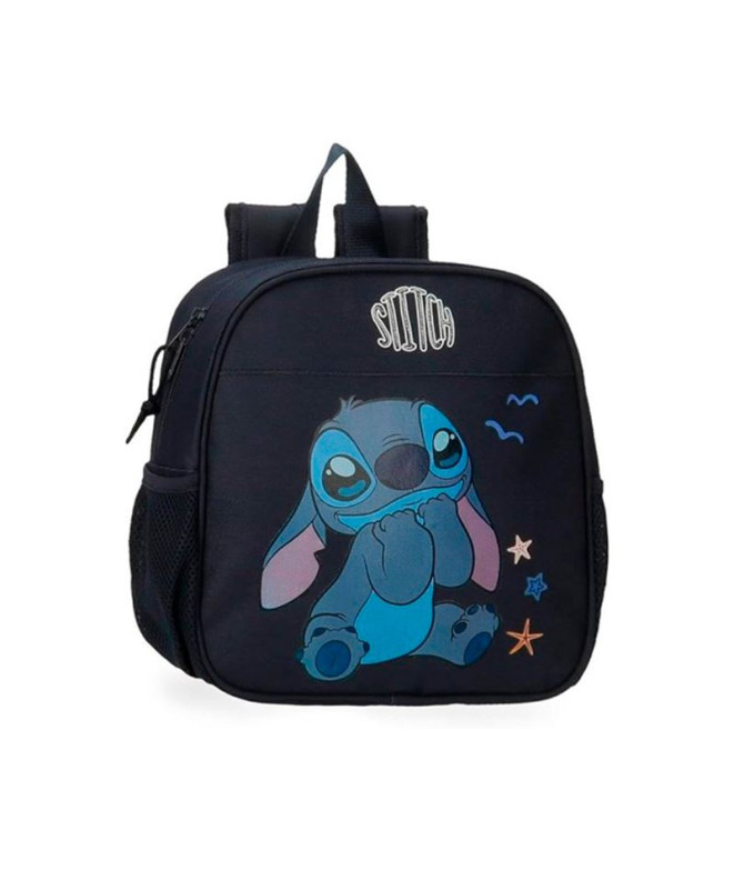 Mochila Disney Adapt. Mochila.25 Cm.Stitch Excited Preto