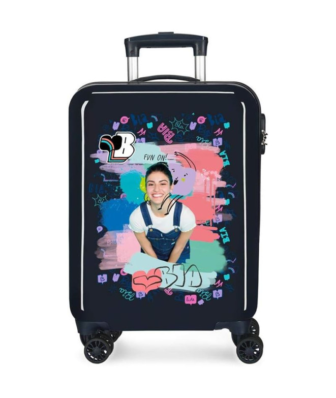 Trolley Disney Abs Mala 55Cm.4W.Bia Jeans Azul