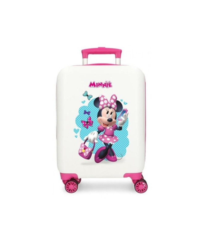 Trolley Disney Abs Mala 50Cm.4R.Good Mood Minnie Branco