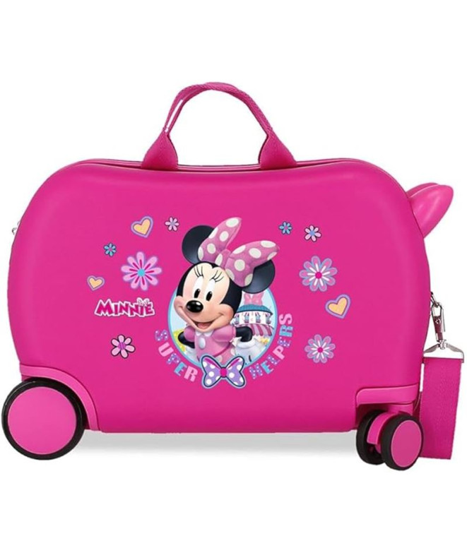 Mala Infantil Disney Abs Rolling 4W.(2 Multid.) Minnie Super Helpers Rosa