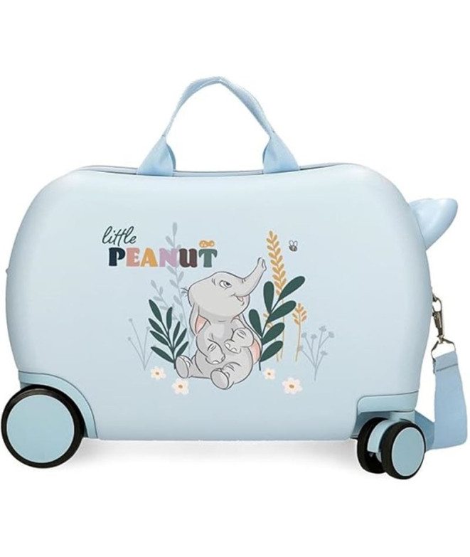 Valise Enfant Disney Abs Rolling 4W.(2 Multid.)Before The Bloom Dumbo Bleu