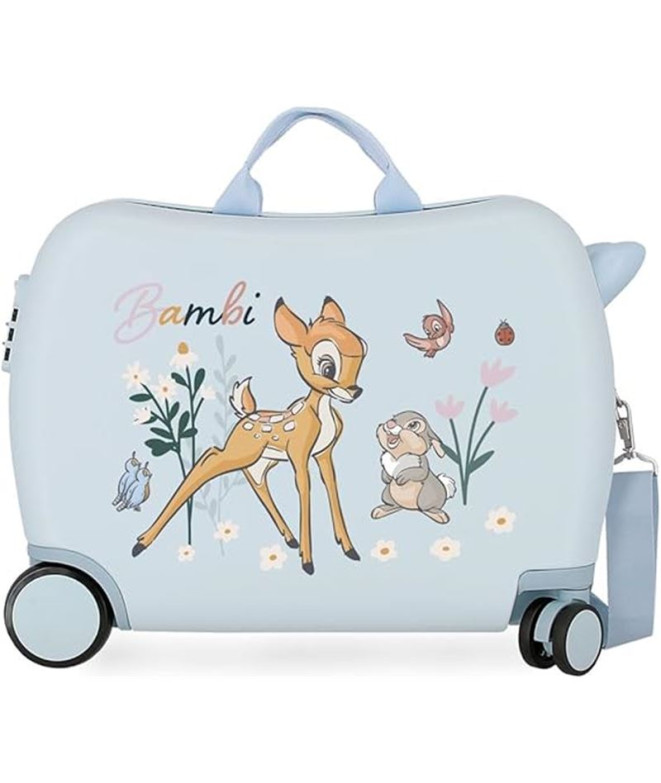 Mala Infantil Disney Abs Rolling 4W.(2 Multid.)Before The Bloom Bambi Azul