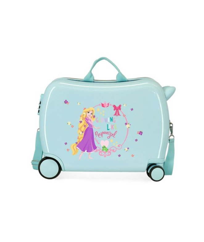 Valise Enfant Disney Abs Rolling 4W.Princesse Célébration Raiponce Céleste