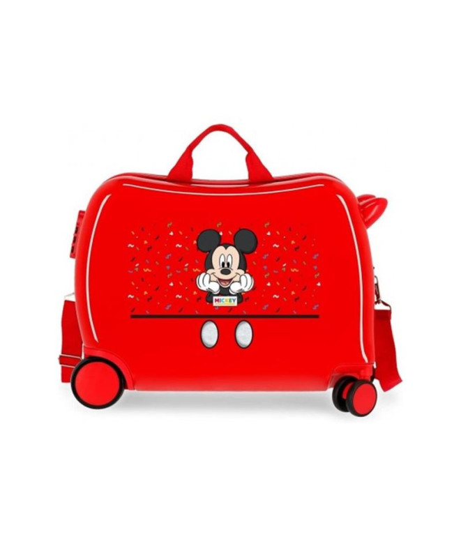 Maleta Infantil Disney 4W (2 Multid )Mickey Colour Mayhem Rojo