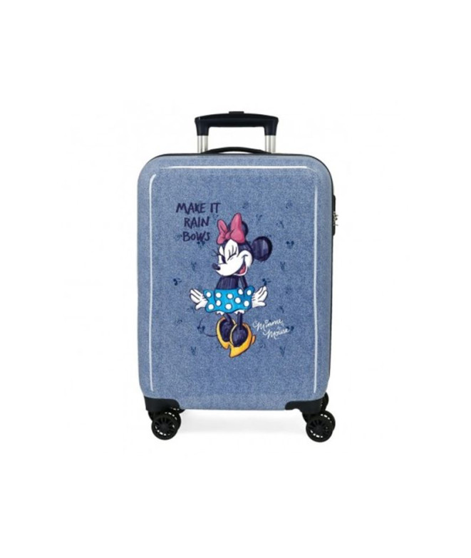 Trolley Disney Abs Mala 55Cm.4R. Minnie Make It Rain Bows Azul