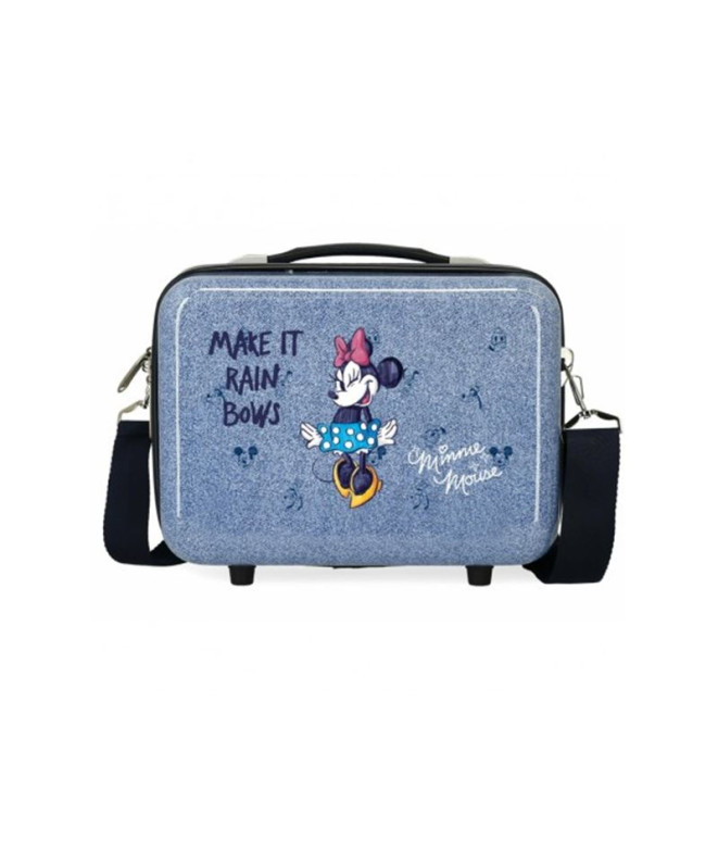 Necessaire Disney Adapt. Estojo de toucador Minnie Make It Rain Bows Azul