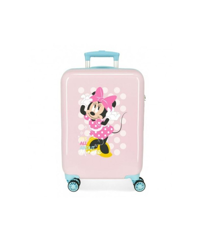 Trolley Disney Abs Mala 55Cm.4W. Minnie Play All Day Rosa