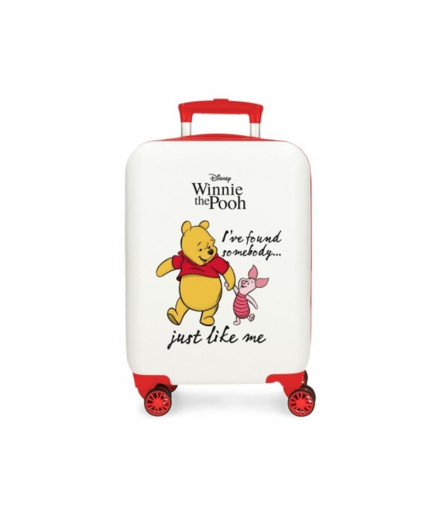 Valise Disney Abs 50 Cm 4R Winnie & Piglet Blanc
