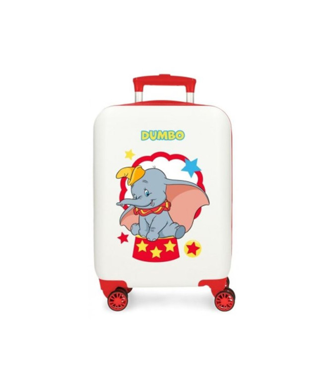 Disney Abs Trolley Mala 50 Cm.4R Dumbo Circus Branco