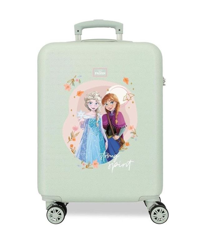Maleta Disney Abs 55Cm 4W Frozen Strong Spirit Verde