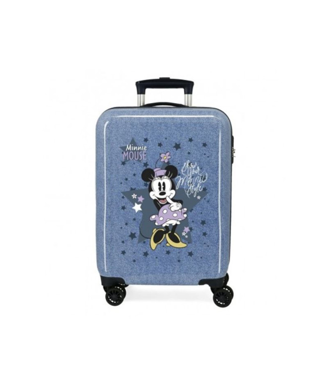 Disney Abs Trolley Suitcase 55Cm.4W Minnie Style Blue