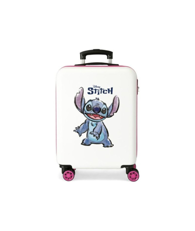 Trolley Disney Abs Mala 55Cm.4W. Adorável Stitch Branco