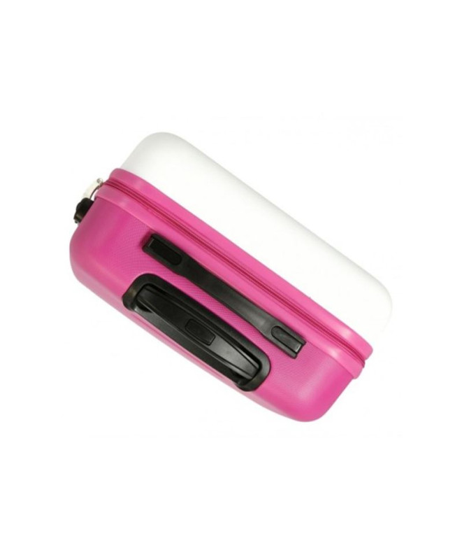 Mala Disney Abs 55Cm 4W Adorable Stitch Branco