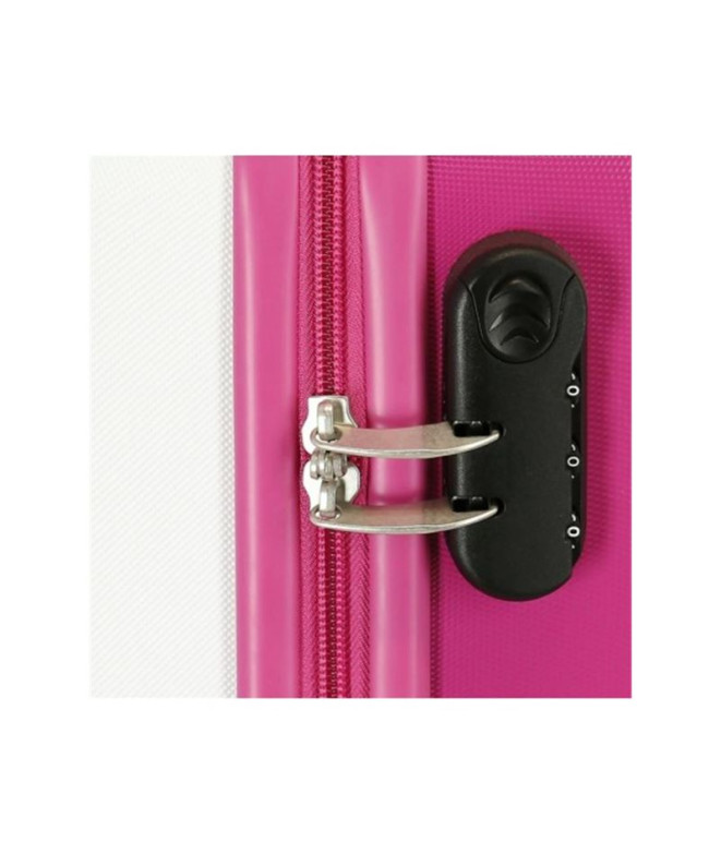 Valise Disney Abs 55Cm 4W Adorable Stitch Blanc