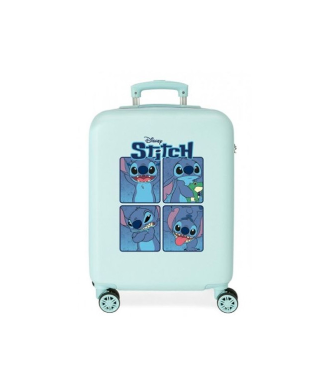 Disney Abs Trolley Suitcase 55Cm.4W. Adorable Stitch Moods Bleu Turquoise