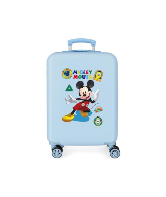 Maleta Disney Abs 55Cm 4W Mickey All Smile Celeste