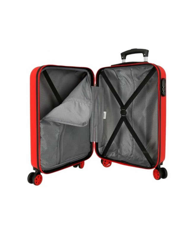 Maleta Disney Abs 55Cm 4W Mickey Here Starts Rojo