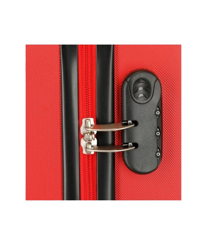 Maleta Disney Abs 55Cm 4W Mickey Here Starts Rojo